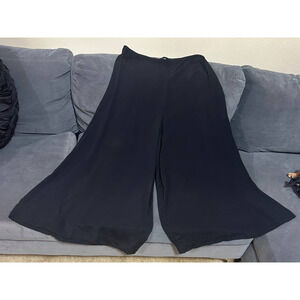 Stockholm Atelier & Other Stories Palazzo Black Pant 8 Wide Boho Indie Lagenlook